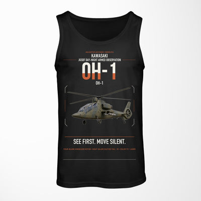 Kawasaki OH-1 design on black tank top