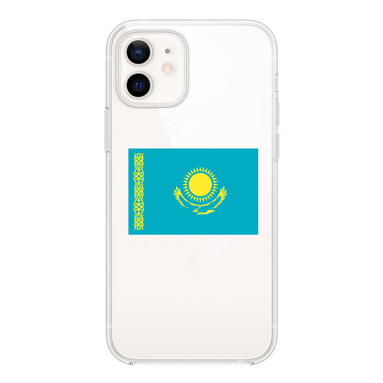 Kazakhstan Designed Transparent Silicone iPhone Cases