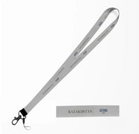 Thumbnail for Kazakhstan Country Series lanyard - light gray