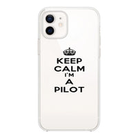 Thumbnail for Keep Calm I'm a Pilot Designed Transparent Silicone iPhone Cases