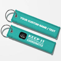 Thumbnail for Keep It Coordinated Aviator Key Chains - Turquoise - Personalized