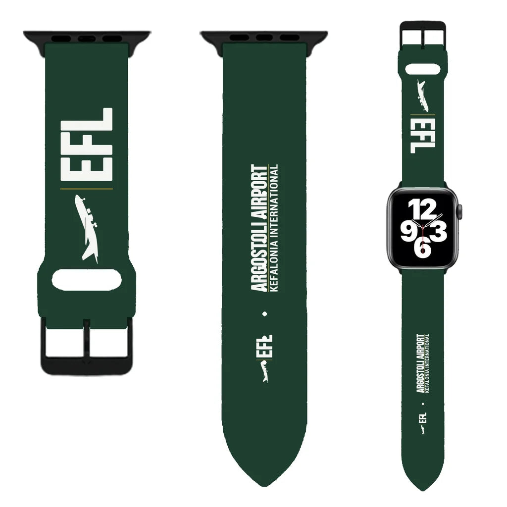 WBV6 | Kefalonia International Airport EFL — Argostoli | Dark Green (Metal Buckle)