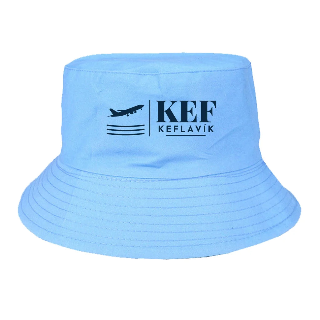 Keflavík Airport (KEF) summer hat - light blue