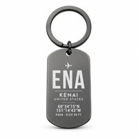 Thumbnail for Kenai Municipal Airport ENA - Key Chain - Original Design - Black