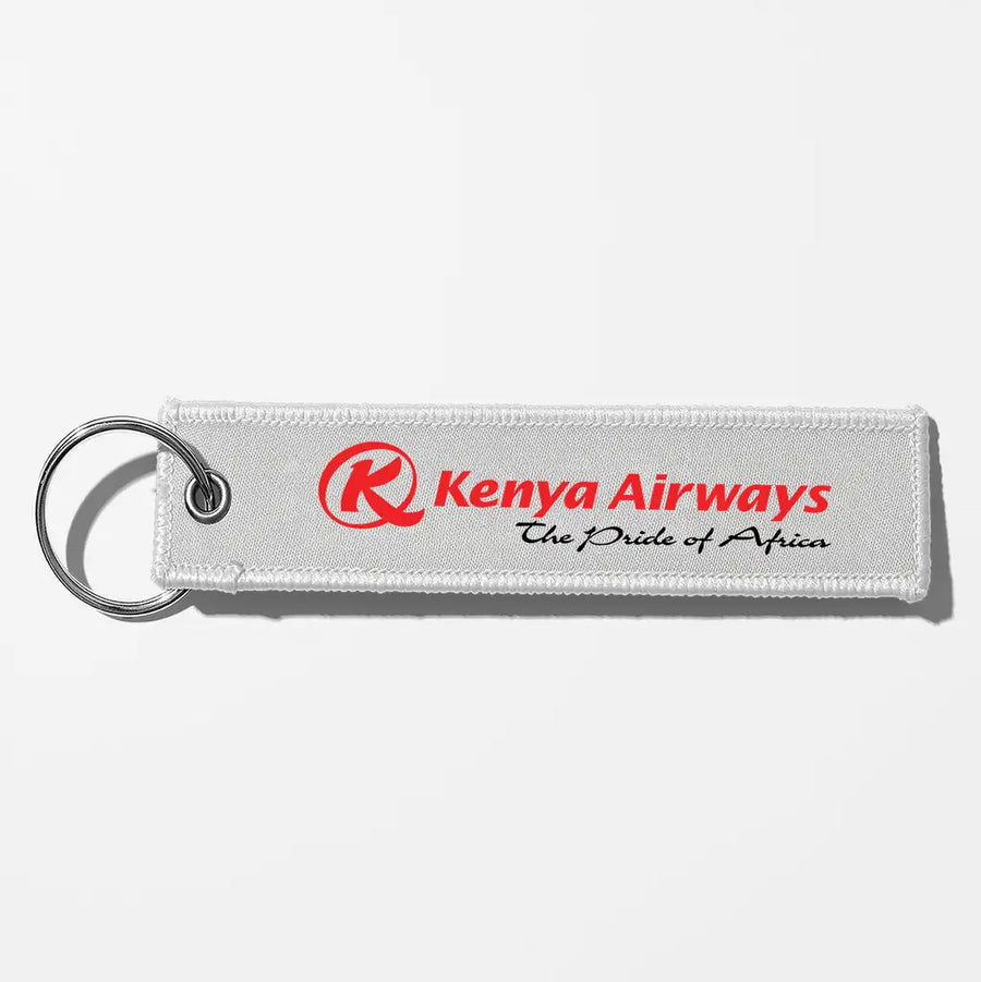 Kenya Airways Crew & Staff Tag Key Chains - White
