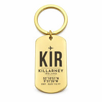Thumbnail for Kerry Airport KIR — Killarney - Key Chain - Original Design - Gold