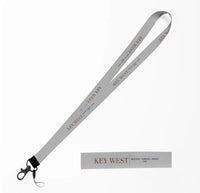 Thumbnail for Key West City Series lanyard - light gray