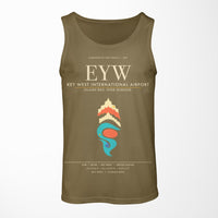 Thumbnail for Key West International Airport EYW Tank Top - Green Army