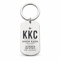Thumbnail for Khon Kaen Airport KKC - Key Chain - Original Design - Silver