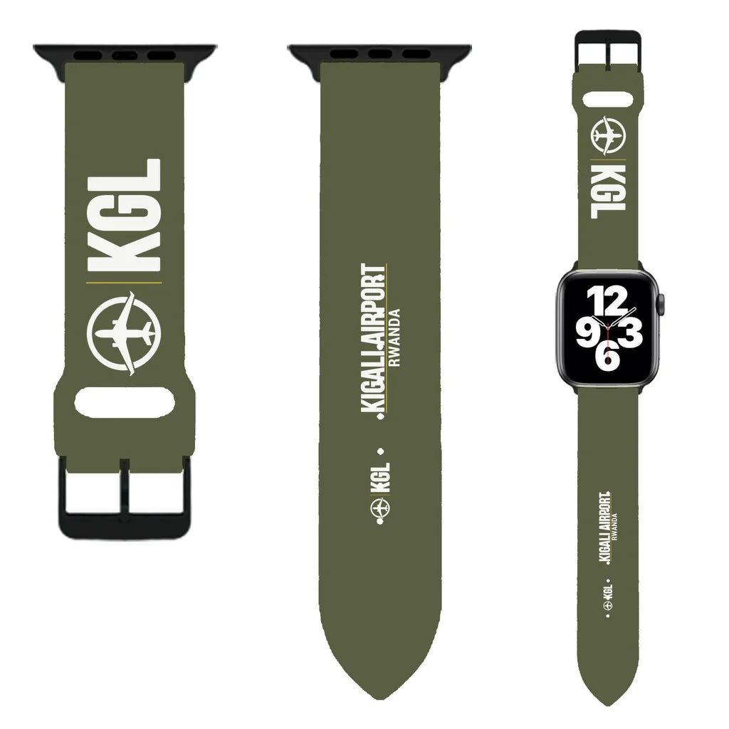 WBV6 | Kigali International Airport KGL | Green Army (Metal Buckle)