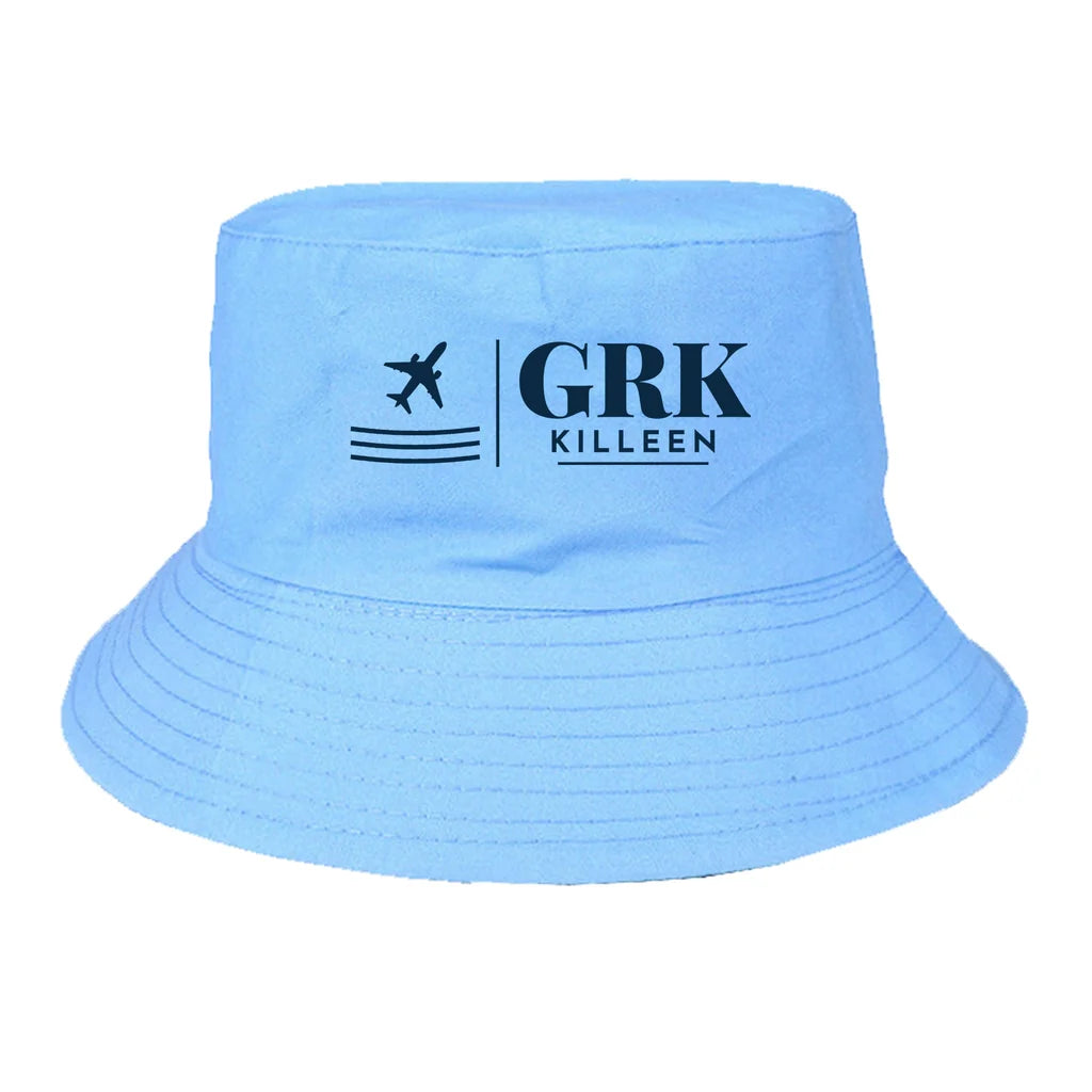 Killeen Regional Airport (GRK) summer hat - light blue