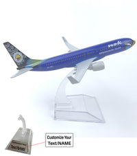 Thumbnail for King of Thailand Air Bird (Blue Nok) Boeing 737 Airplane Model (16CM)