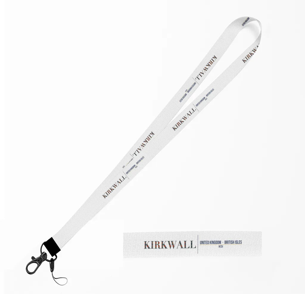 Kirkwall City Series lanyard - white