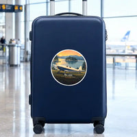 Thumbnail for Klemm Kl 35D - 3D + Name - Circle Sticker - Suitcase