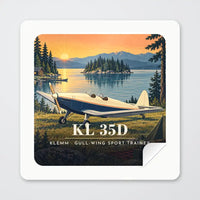 Thumbnail for Klemm Kl 35D - 3D - Square Sticker - Peel