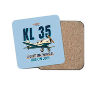 Thumbnail for Klemm Kl 35D - Cartoon - Coaster - Light Blue