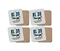 Thumbnail for Klemm Kl 35D - Cartoon - Coaster Set - Light Gray