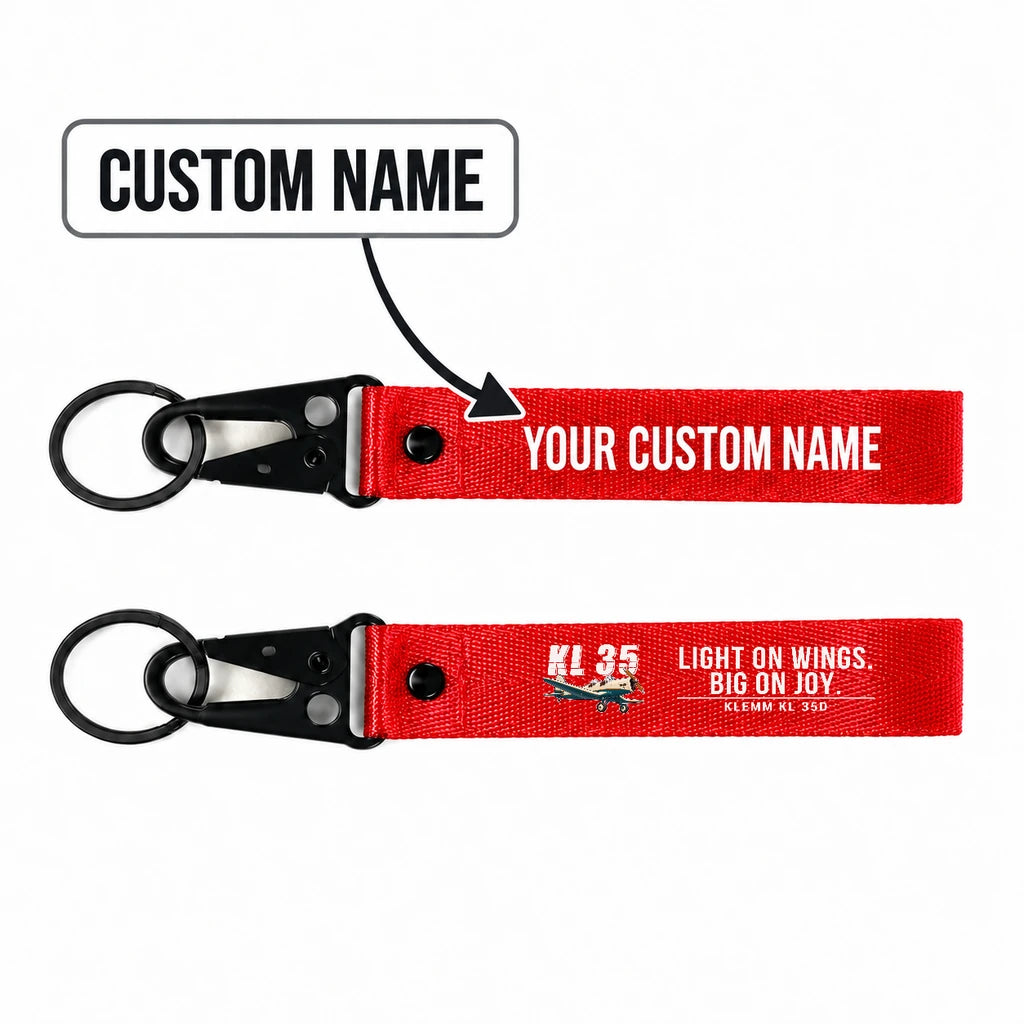 Klemm Kl 35D Hawk-Shaped Key Chains - Red - Cartoon - Personalized