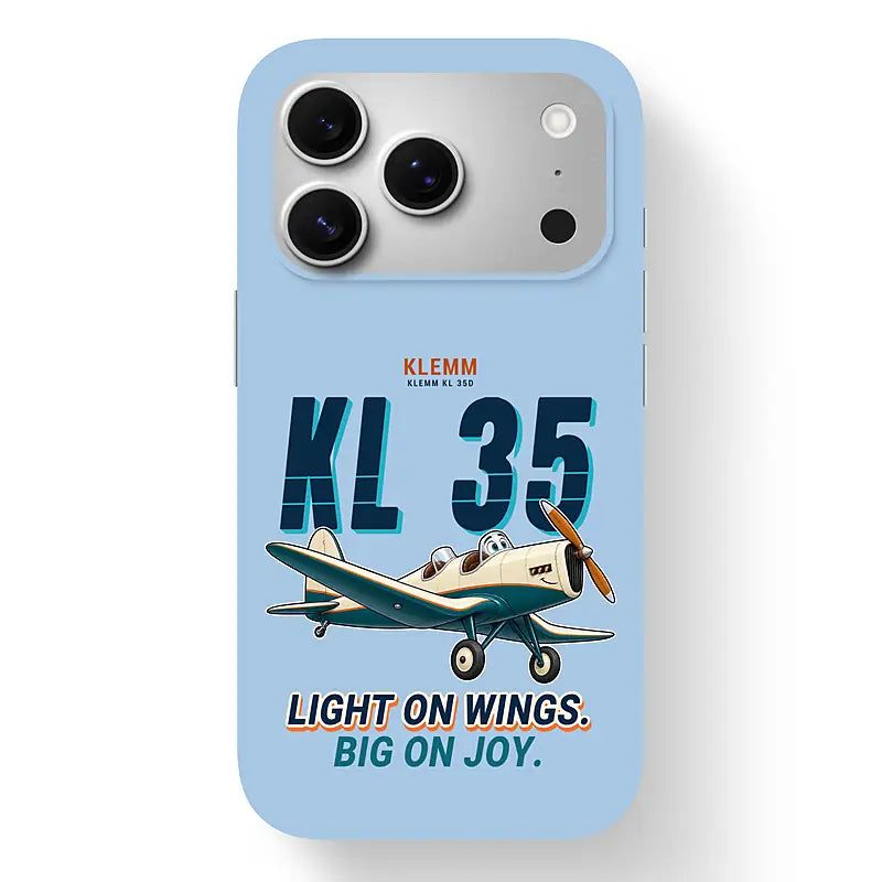 Klemm Kl 35D - Cartoon - MagSafe iPhone 17 Pro - Light Blue