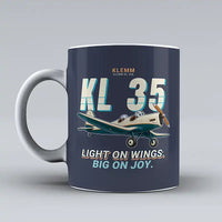 Thumbnail for Klemm Kl 35D - Cartoon - Mug - Dark Blue