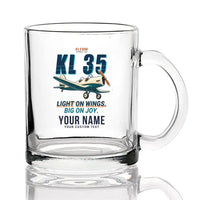 Thumbnail for Klemm Kl 35D - Cartoon + Name - Coffee & Tea Glass