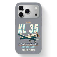 Thumbnail for Klemm Kl 35D - Cartoon + Name - MagSafe iPhone 17 Pro - Gray