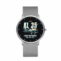 Thumbnail for Klemm Kl 35D - Cartoon - Slim Mesh - Silver and Silver Stainless Steel Strap