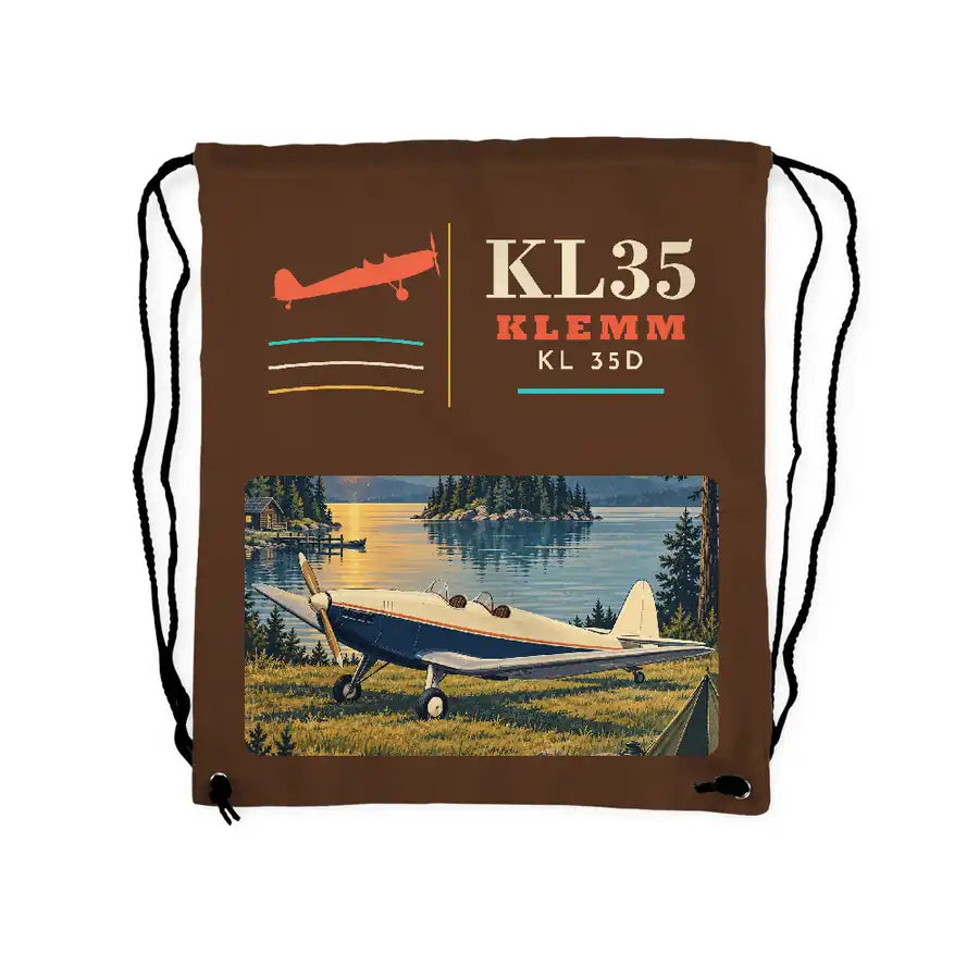 Klemm Kl 35D - Drawstring Bag - Classic - Brown