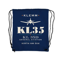 Thumbnail for Klemm Kl 35D - Drawstring Bag - Heritage - Dark Blue