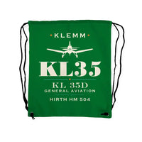 Thumbnail for Klemm Kl 35D - Drawstring Bag - Heritage - Green