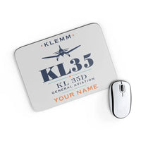 Thumbnail for Klemm Kl 35D - Heritage + Name - Mouse Pad - Light Gray