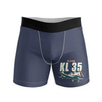 Thumbnail for Klemm Kl 35D - Men Boxers - Cartoon - Navy Blue