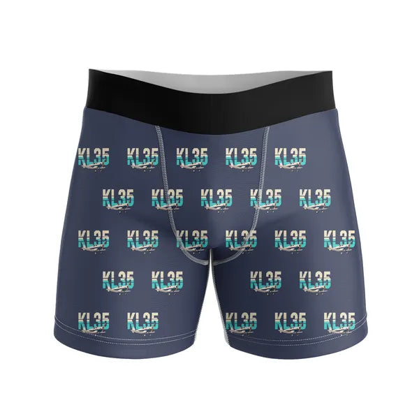 Klemm Kl 35D - Men Boxers - Original Pattern - Navy Blue