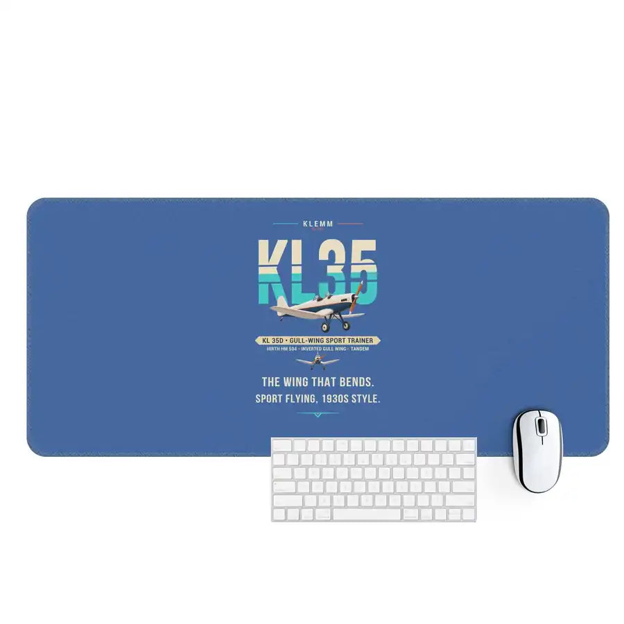Klemm Kl 35D - Original - Desk Mat - Blue