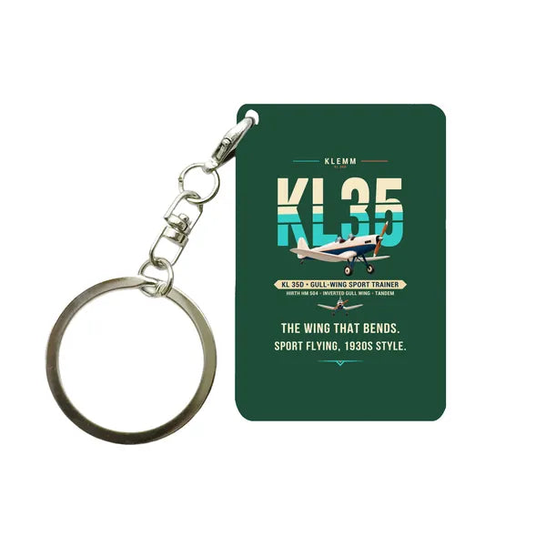 Klemm Kl 35D - Original - Key Chain - Dark Green