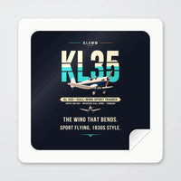 Thumbnail for Klemm Kl 35D - Original - Square Sticker - Peel