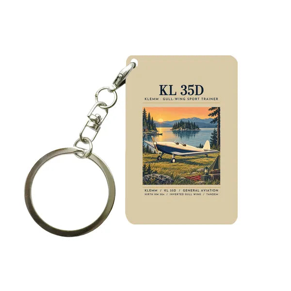 Klemm Kl 35D - Poster - Key Chain - Beige