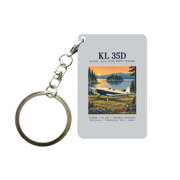 Klemm Kl 35D - Poster - Key Chain - Light Gray