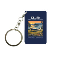 Thumbnail for Klemm Kl 35D - Poster - Key Chain - Navy Blue
