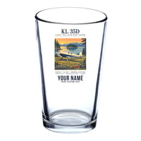 Thumbnail for Klemm Kl 35D - Poster + Name - Beer & Water Glass