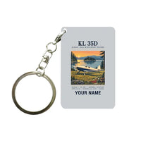 Thumbnail for Klemm Kl 35D - Poster + Name - Key Chain - Light Gray