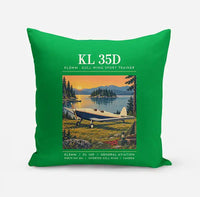 Thumbnail for Klemm Kl 35D - Poster - Pillow - Green