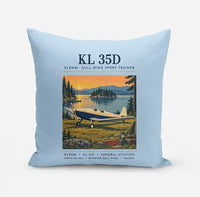 Thumbnail for Klemm Kl 35D - Poster - Pillow - Light Blue