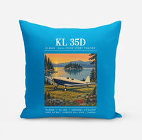 Thumbnail for Klemm Kl 35D - Poster - Pillow - Turquoise