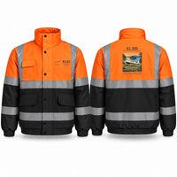 Thumbnail for Klemm Kl 35D Reflective Winter Jackets - Poster - Orange & Navy