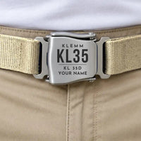 Thumbnail for Klemm Kl 35D - Seat Belt - Tag + Name - Beige