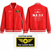 Thumbnail for Klemm Kl 35D Stylish Jackets - Baseball Collar - Heritage + Name - Red
