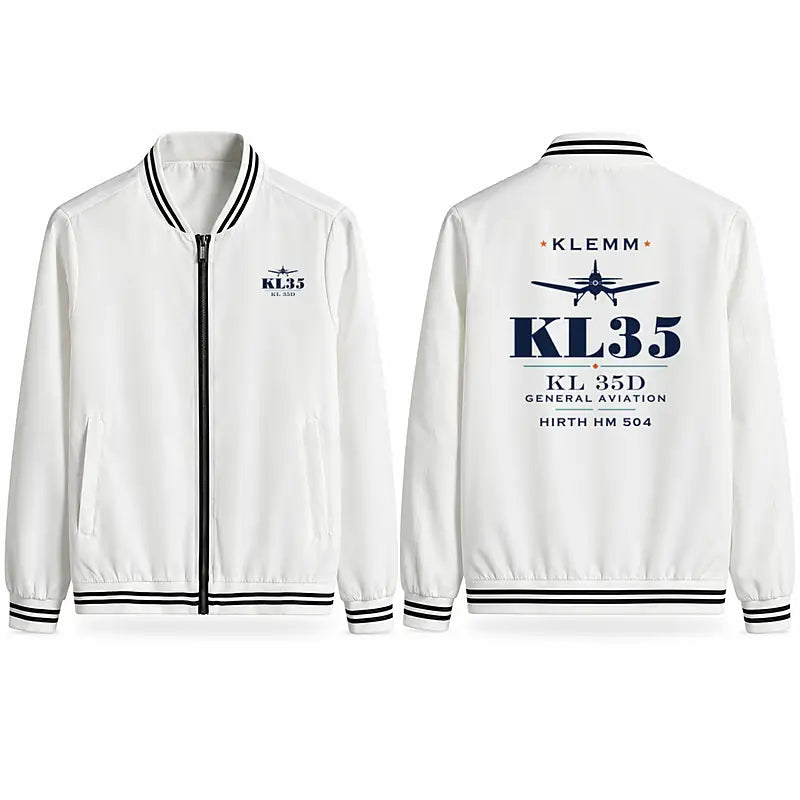 Klemm Kl 35D Stylish Jackets - Baseball Collar - Heritage - White