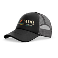 Thumbnail for Kodiak Airport (ADQ) trucker cap - full black