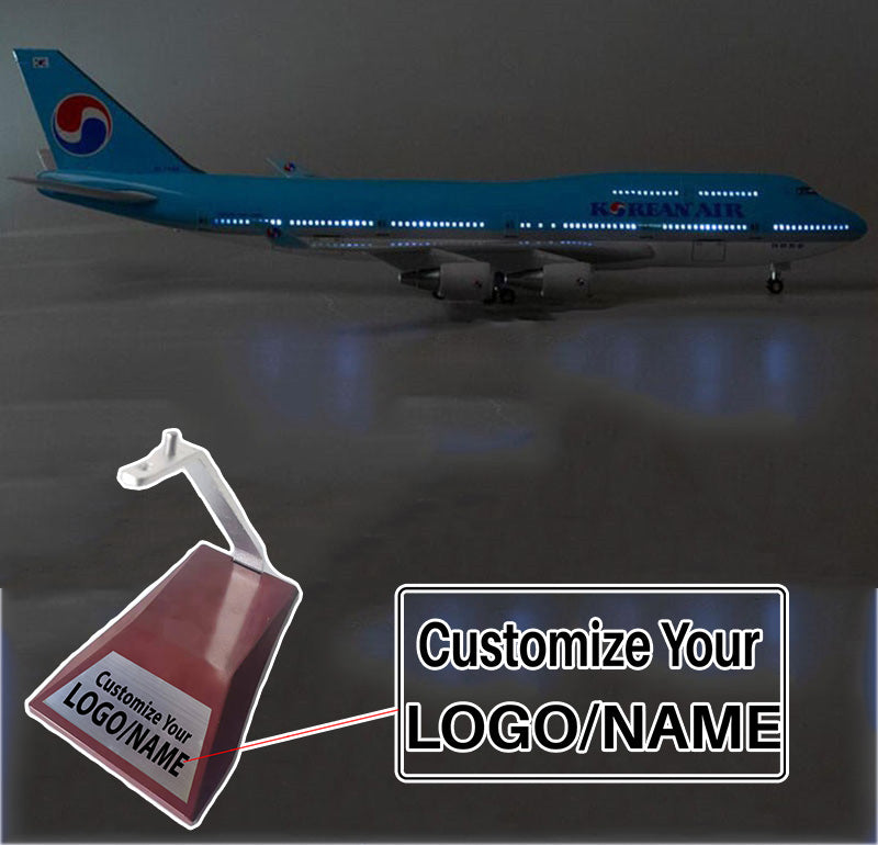 Korean Air Boeing 747 Airplane Model (1/160 Scale - 47CM)